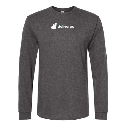 Men's Deliveroo Logo  Cotton Long Sleeve T-Shirt