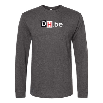 Men's DH Derniere Heure Logo  Cotton Long Sleeve T-Shirt