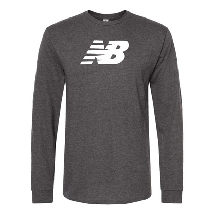 Men's New Balance Logo  Cotton Long Sleeve T-Shirt