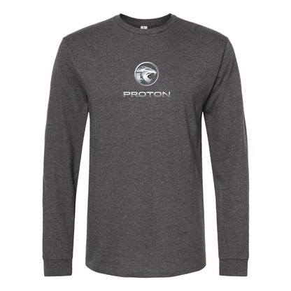 Men's Proton Logo Cotton Long Sleeve T-Shirt