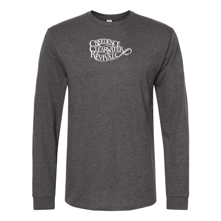 Men's Creedence Clearwater Revival Logo Cotton Long Sleeve T-Shirt