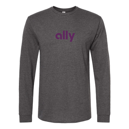 Men's Ally Financial Logo Cotton Long Sleeve T-Shirt