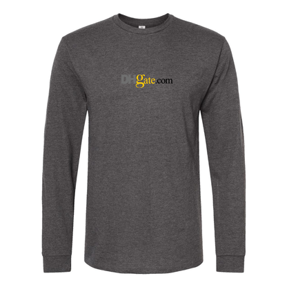 Men's DHgate Logo Cotton Long Sleeve T-Shirt
