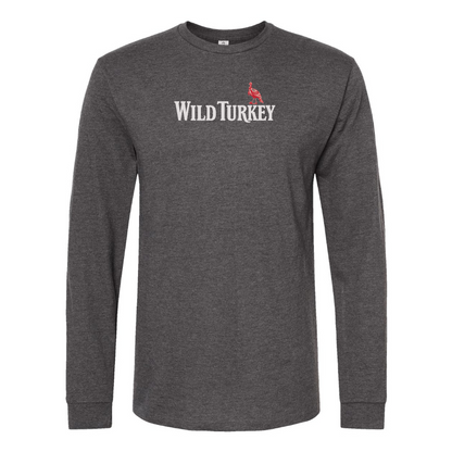 Men's Wild Turkey Logo Cotton Long Sleeve T-Shirt