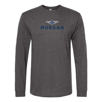 Men's Morgan Logo Cotton Long Sleeve T-Shirt