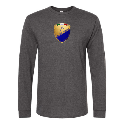Men's Mazzanti Automobili Logo Cotton Long Sleeve T-Shirt