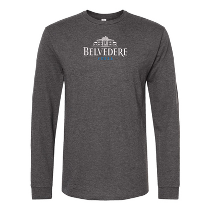 Men's Belvedere Logo Cotton Long Sleeve T-Shirt