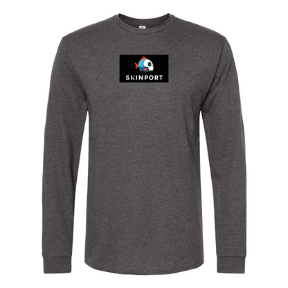 Men's Skinport Logo Cotton Long Sleeve T-Shirt