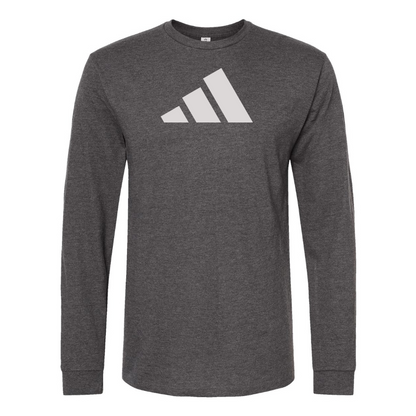 Men's Adidas Logo Cotton Long Sleeve T-Shirt
