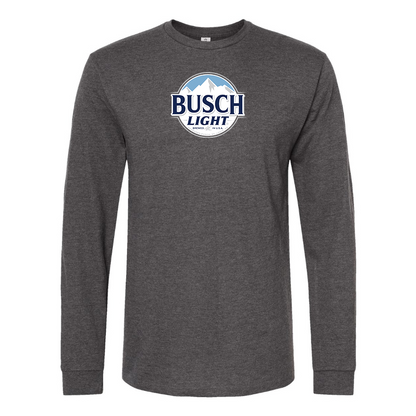 Men's Busch Light Logo Cotton Long Sleeve T-Shirt