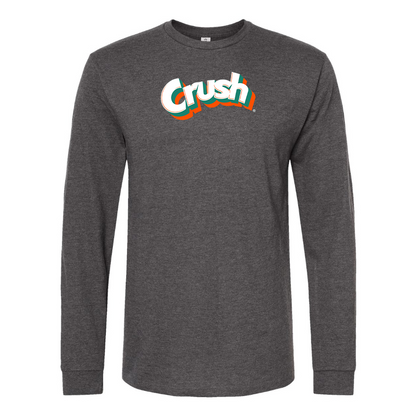 Men's Crush Logo Cotton Long Sleeve T-Shirt