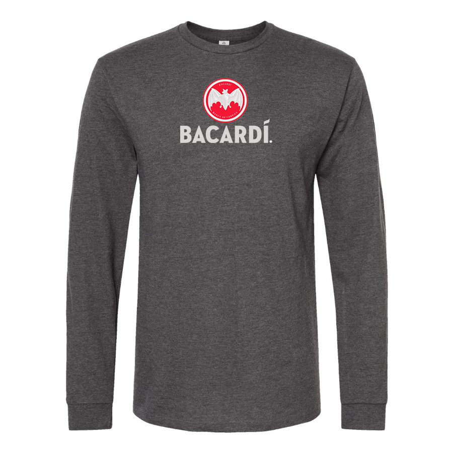 Men's Bacardi Logo Cotton Long Sleeve T-Shirt