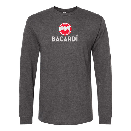 Men's Bacardi Logo Cotton Long Sleeve T-Shirt