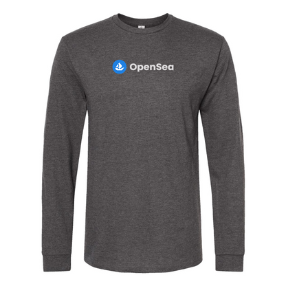 Men's OpenSea Logo Cotton Long Sleeve T-Shirt