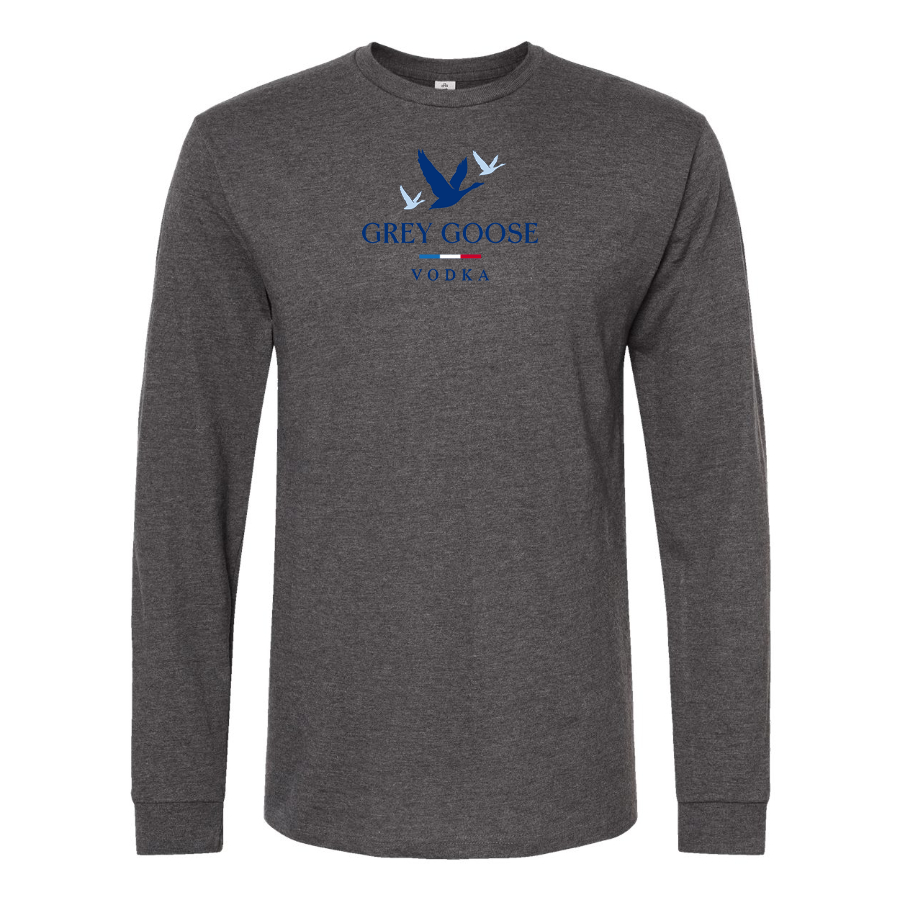 Men's Grey Goose Logo Long Sleeve T-Shirt