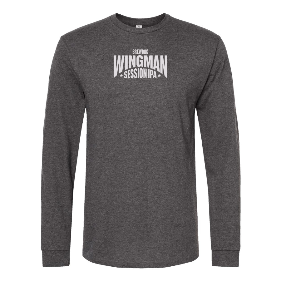 Men's Wingman  Logo Cotton Long Sleeve T-Shirt