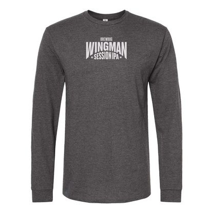 Men's Wingman  Logo Cotton Long Sleeve T-Shirt