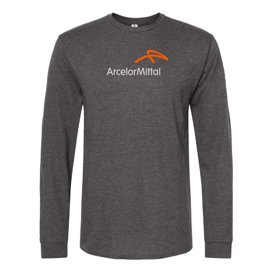 Men's Arcelormittal Logo Cotton Long Sleeve T-Shirt