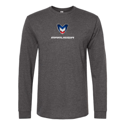 Men's Marussia Motors Logo Cotton Long Sleeve T-Shirt