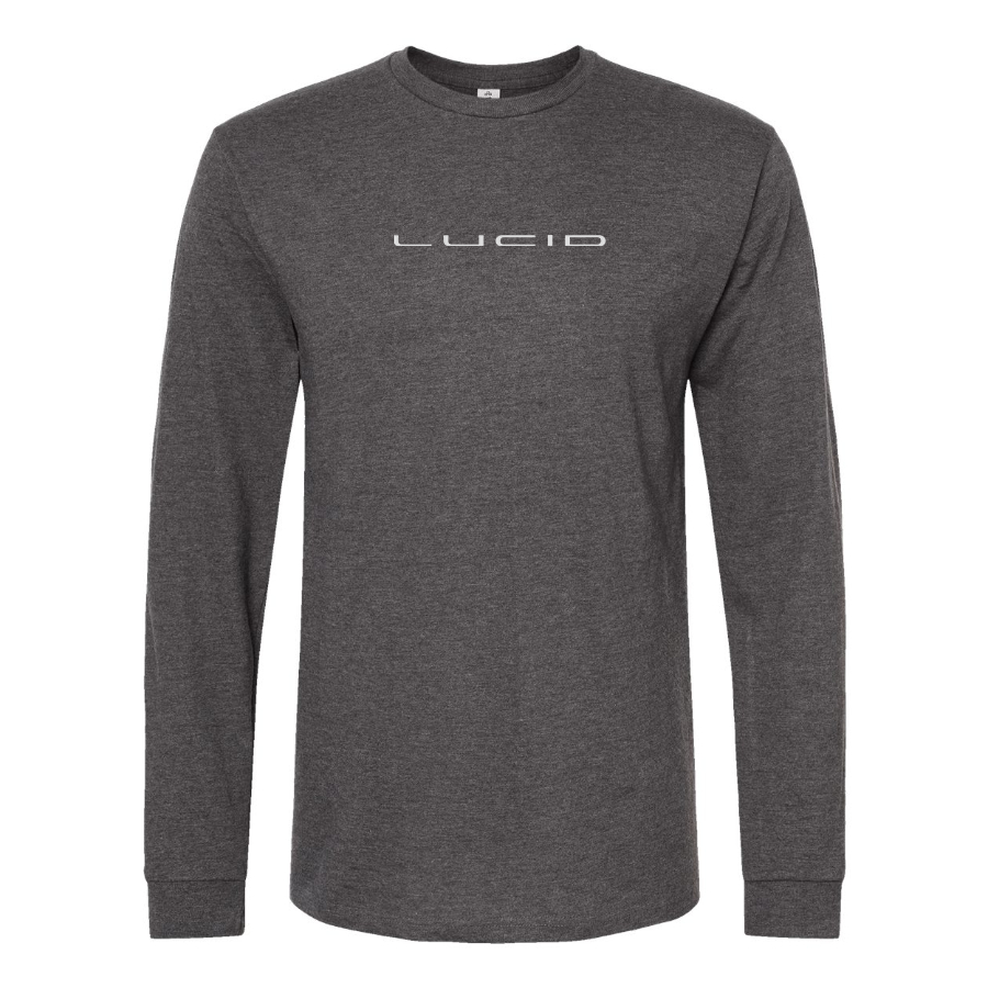Men's Lucid Motors Logo Cotton Long Sleeve T-Shirt