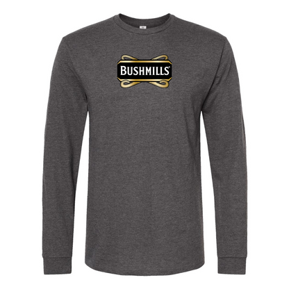 Men's Bushmills Logo Cotton Long Sleeve T-Shirt