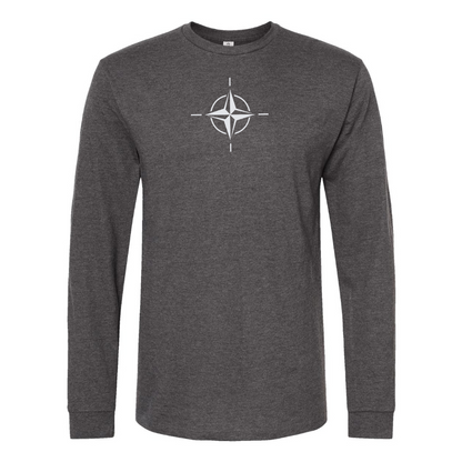 Men's Nato Emblem Logo Cotton Long Sleeve T-Shirt