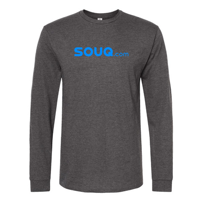 Men's Souq.com Logo Cotton Long Sleeve T-Shirt