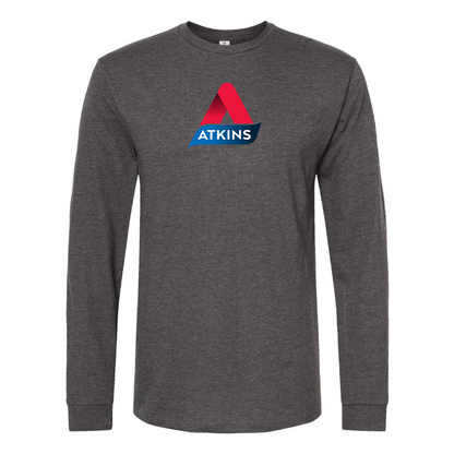 Men's Atkins Logo Cotton Long Sleeve T-Shirt