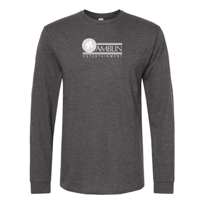 Men's Amblin Entertainment Logo Cotton Long Sleeve T-Shirt