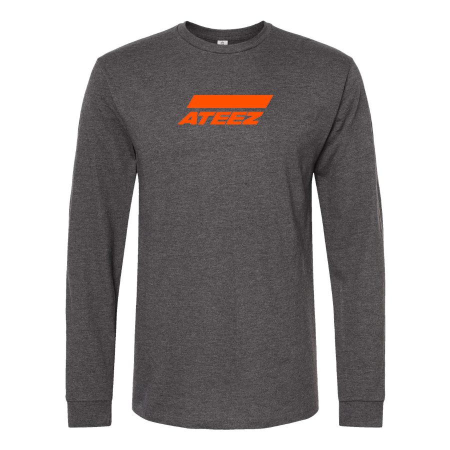 Men's Ateez Logo Cotton Long Sleeve T-Shirt