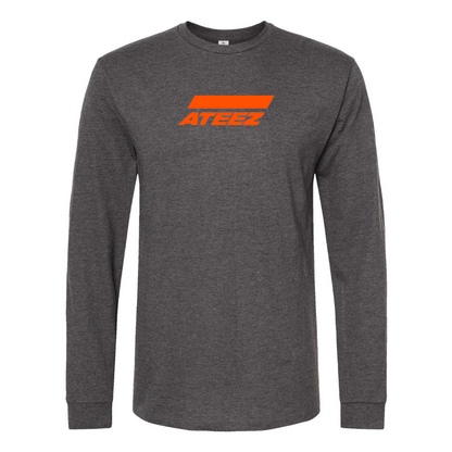 Men's Ateez Logo Cotton Long Sleeve T-Shirt