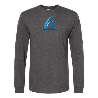 Men's Aspark Logo Cotton Long Sleeve T-Shirt