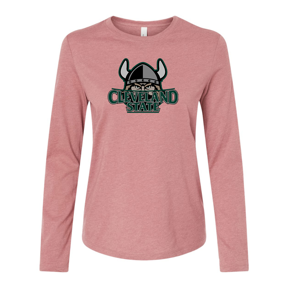 BELLA CANVAS Cleveland State Vikings Jersey Long Sleeve Tee