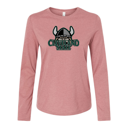 BELLA CANVAS Cleveland State Vikings Jersey Long Sleeve Tee