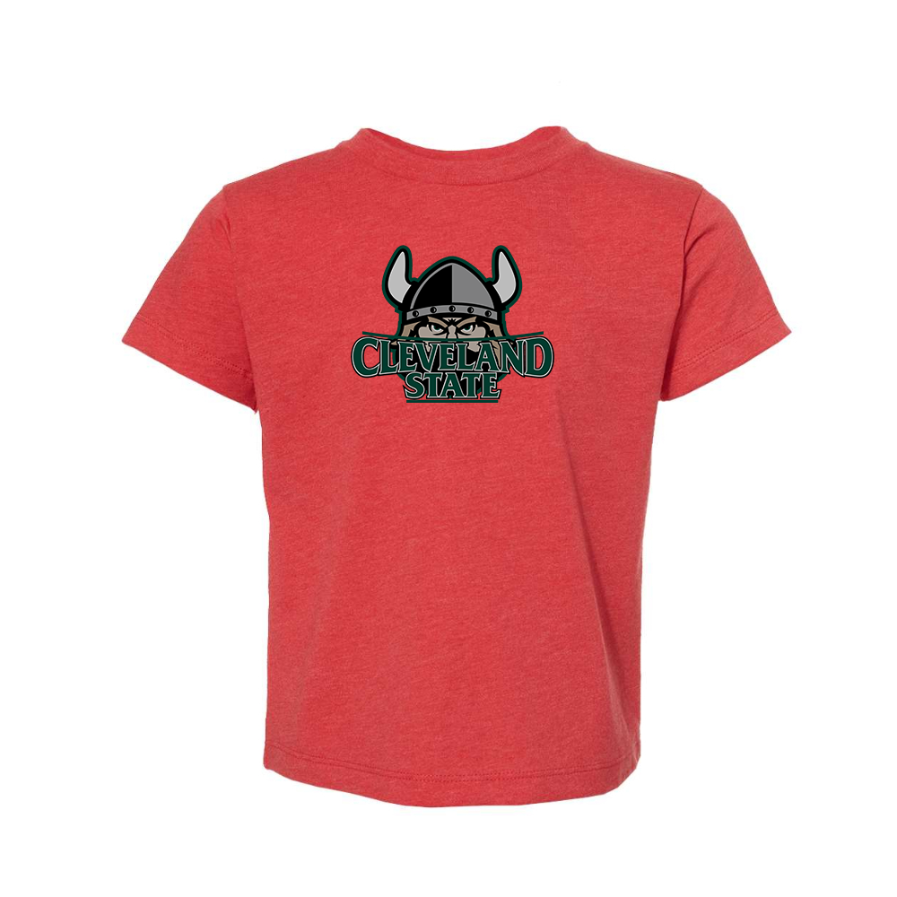 Cleveland State Vikings BELLA  CANVAS Toddler Jersey Tee
