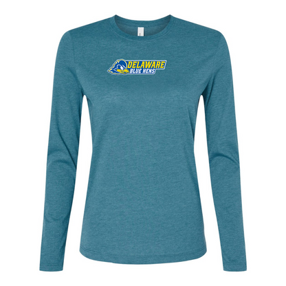 BELLA CANVAS  Delaware Blue Hens Jersey Long Sleeve Tee