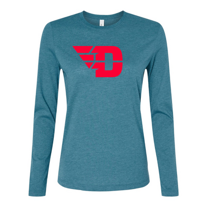BELLA CANVAS  Dayton Flyers Jersey Long Sleeve Tee