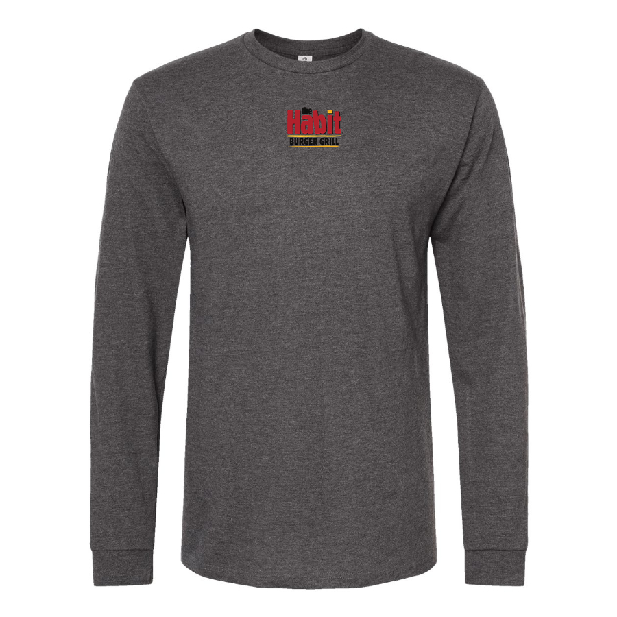 Men's The Habit Burger Grill Logo Long Sleeve T-Shirt