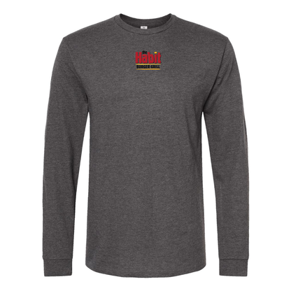 Men's The Habit Burger Grill Logo Long Sleeve T-Shirt