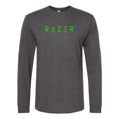 Men's Raze Logo Cotton Long Sleeve T-Shirt
