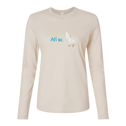BELLA CANVAS Women’s Aflac Logo and Duck Jersey Long Sleeve Tee