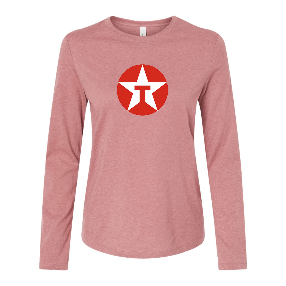 BELLA CANVAS Women’s Texaco Logo Jersey Long Sleeve Tee