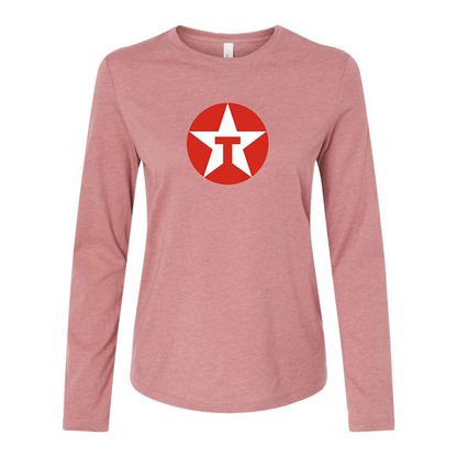 BELLA CANVAS Women’s Texaco Logo Jersey Long Sleeve Tee