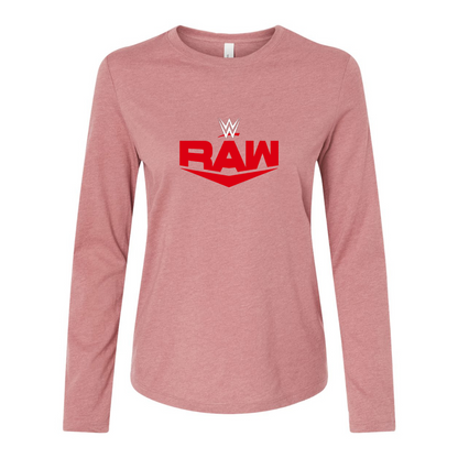 BELLA CANVAS WWE Raw Jersey Long Sleeve Tee