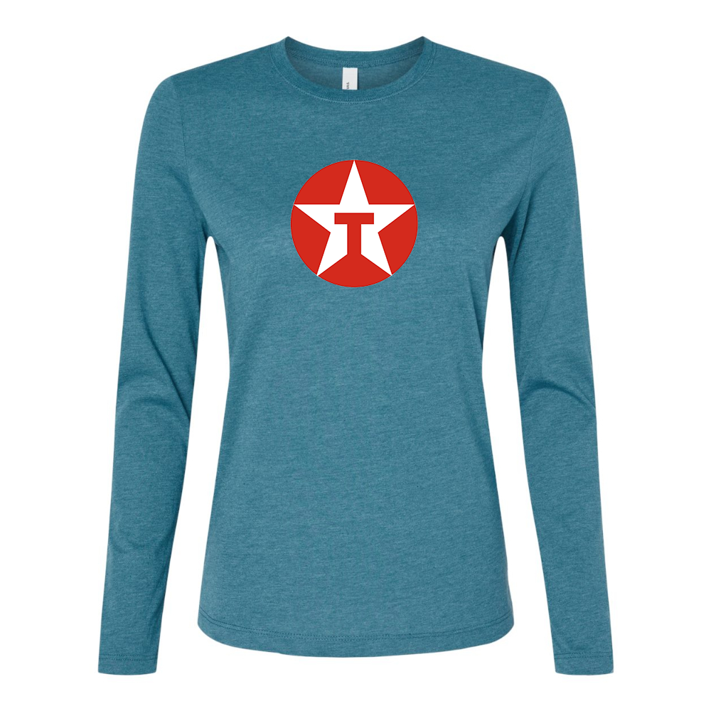 BELLA CANVAS Women’s Texaco Logo Jersey Long Sleeve Tee
