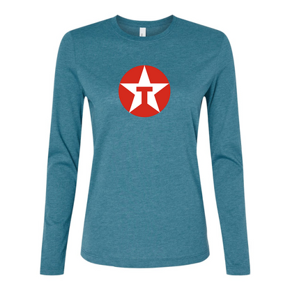 BELLA CANVAS Women’s Texaco Logo Jersey Long Sleeve Tee