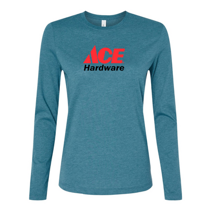 BELLA CANVAS Women’s ACE Hardware Logo Jersey Long Sleeve Tee
