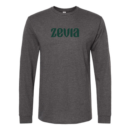 Men's Zevia Logo Cotton Long Sleeve T-Shirt