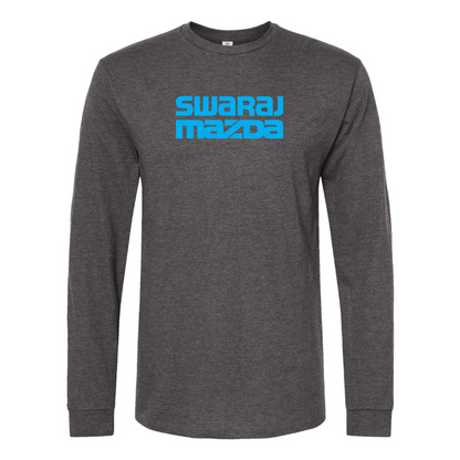 Men's Swaraj Mazda Logo Cotton Long Sleeve T-Shirt
