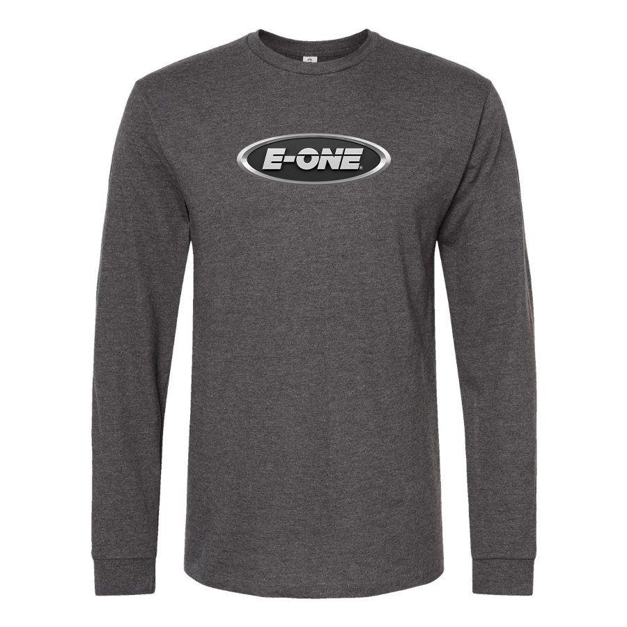 Men's E-One Logo Cotton Long Sleeve T-Shirt